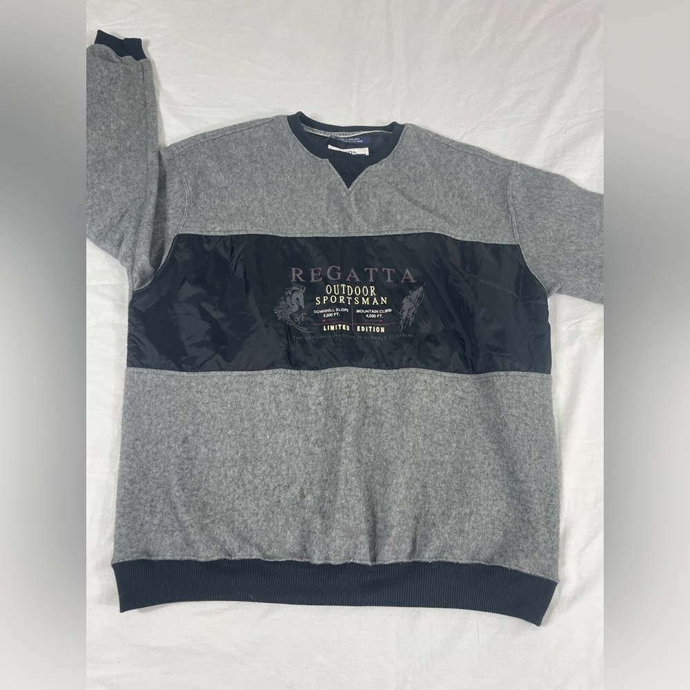 VTG Regatta Sport Mens Gray Sweatshirt Size L
